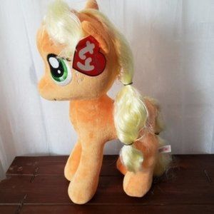 My Little Pony Apple Jack TY Stuffed Pony 15" Stuffed Animal Plush NWT